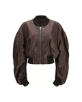 Rick Owens Leather Bos Taurus Bomber