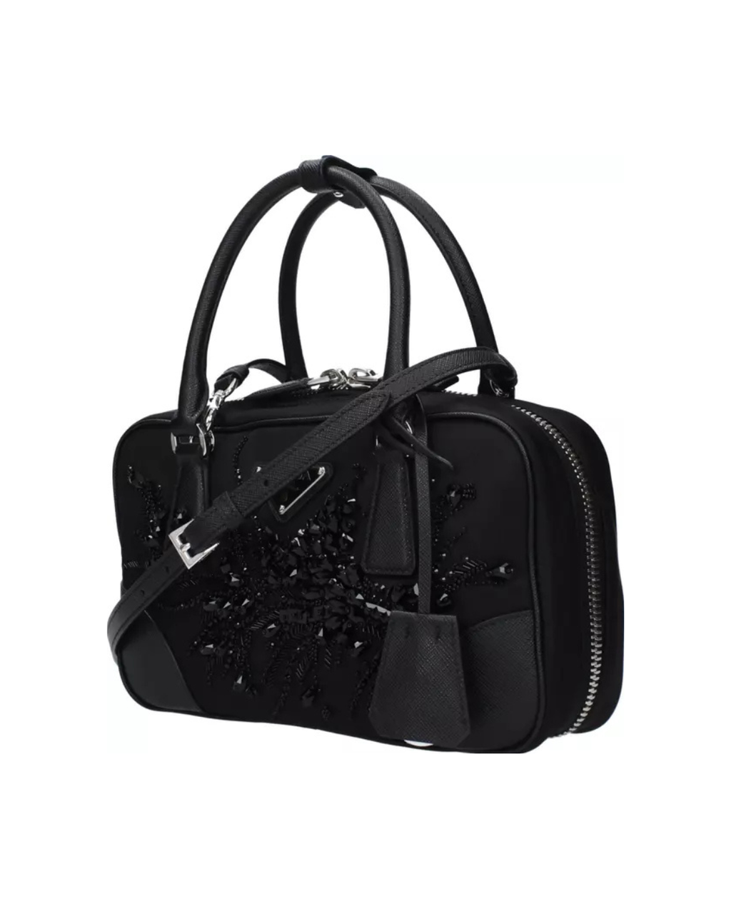 Prada Black Fabric Handbag