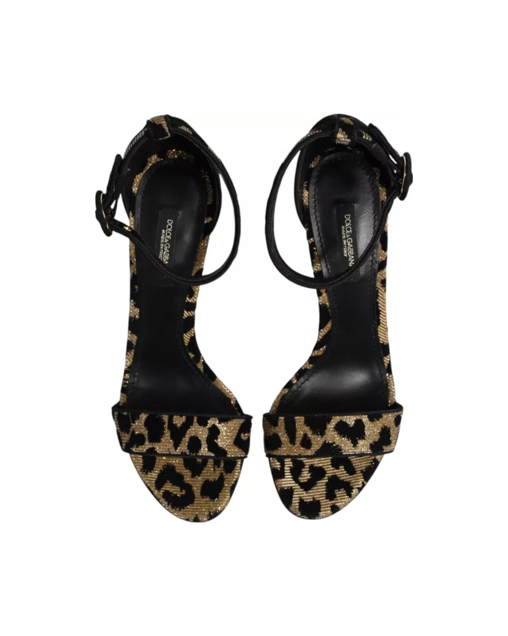 Dolce & Gabbana Gold Leopard Heels