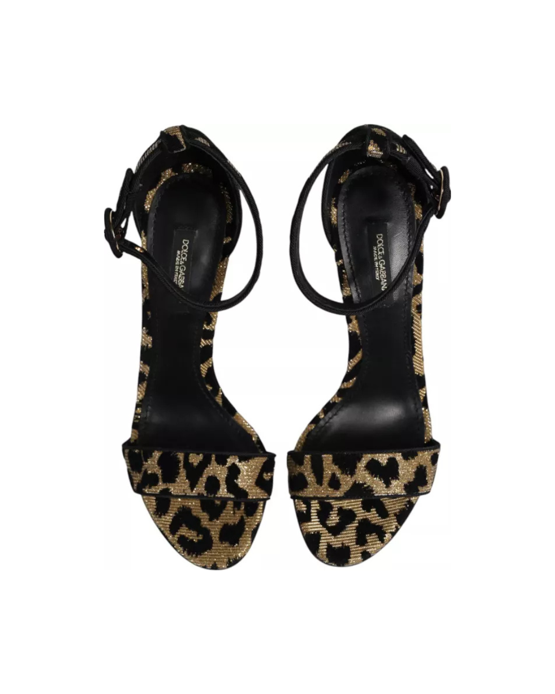Dolce & Gabbana Gold Leopard Heels