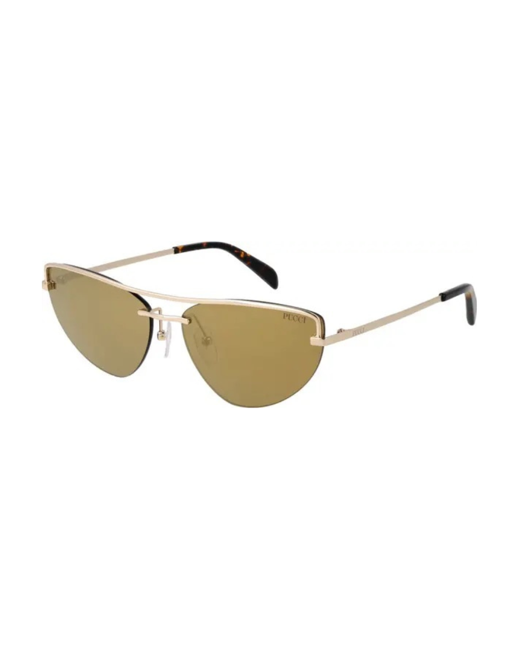 Emilio Pucci Gold Metal Sunglasses