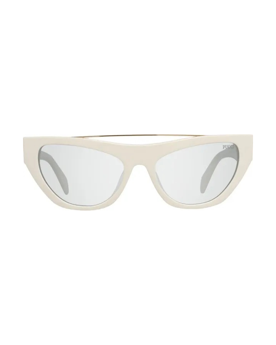 Emilio Pucci White Metal Sunglasses